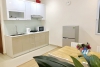 Bright and Fully Furnished Two Bedrooms Apartment for rent in Van Cao st, Ba Dinh district.